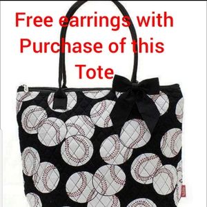 🆕️ Baseball  Quilted Tote